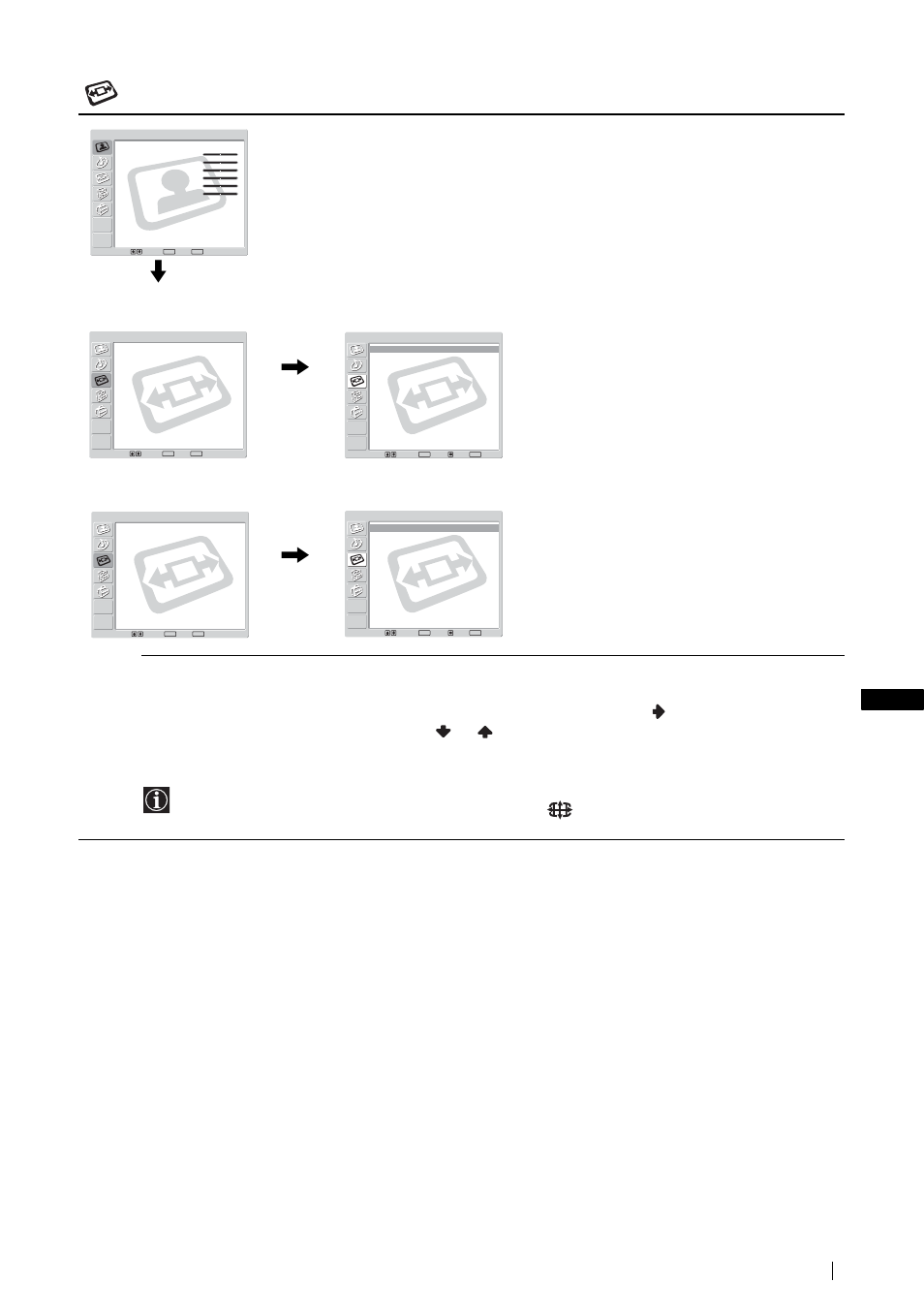 Commande écran, Suite) | Sony KLV-21SG2 User Manual | Page 181 / 292