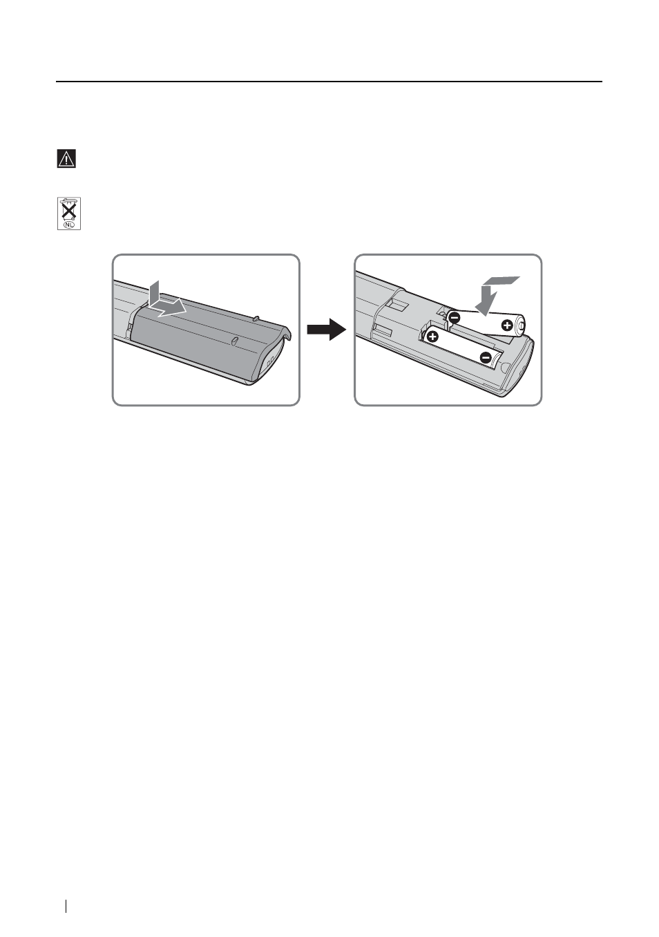 Installatie, Batterijen in de afstandsbediening plaatsen | Sony KLV-21SG2 User Manual | Page 244 / 292