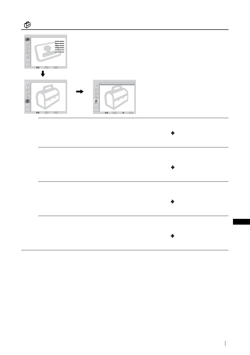 Instellingen | Sony KLV-21SG2 User Manual | Page 259 / 292