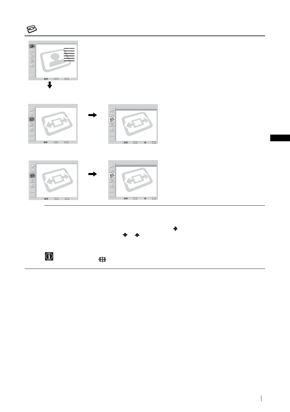 Screen control, Continued) | Sony KLV-21SG2 User Manual | Page 37 / 292