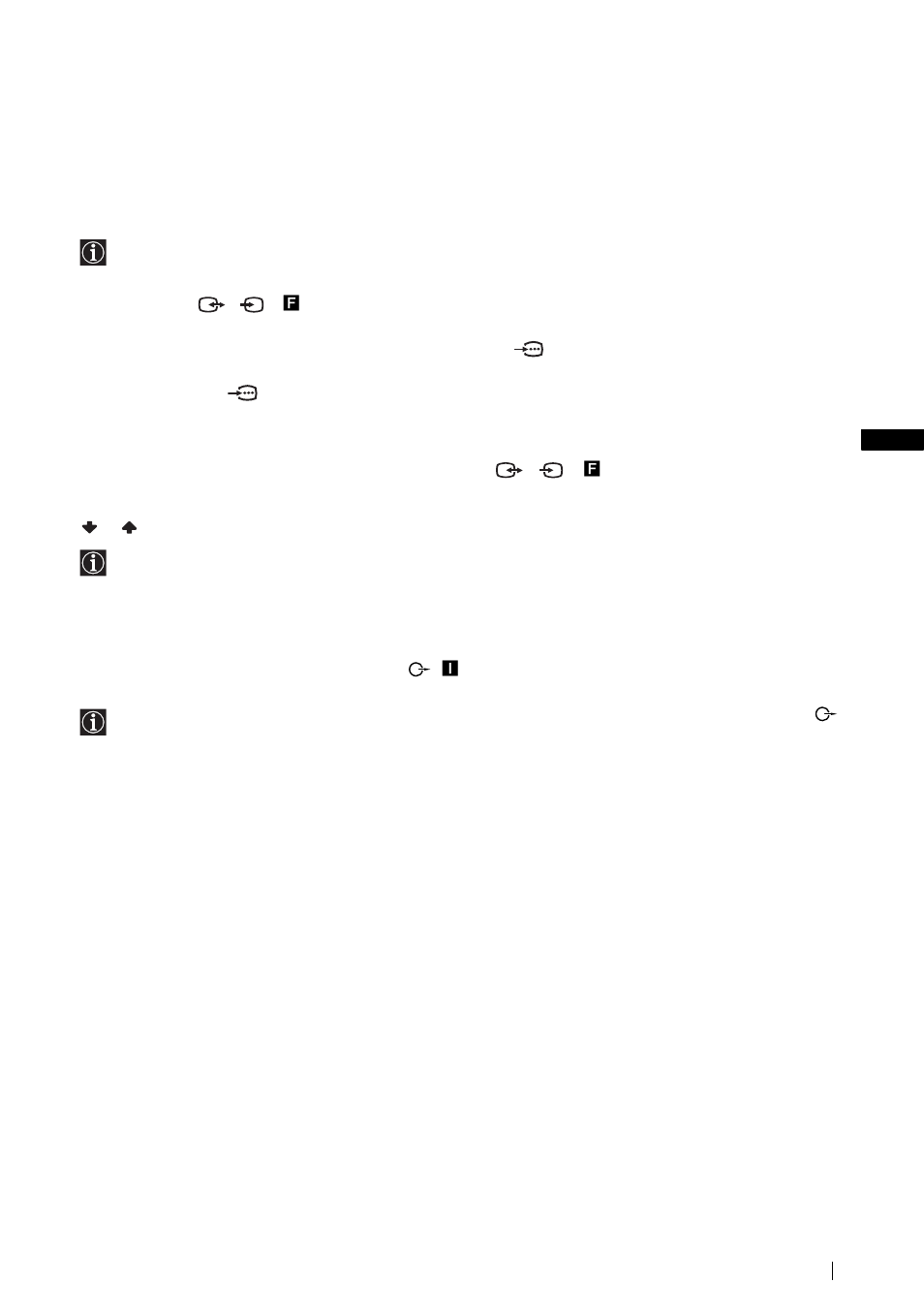 Gb connecting a vcr, Connecting a decoder, Connecting external audio equipment | Sony KLV-21SG2 User Manual | Page 65 / 292