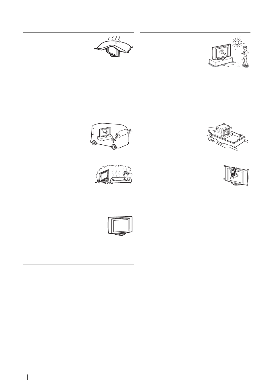 Installation und transport | Sony KLV-21SG2 User Manual | Page 88 / 292