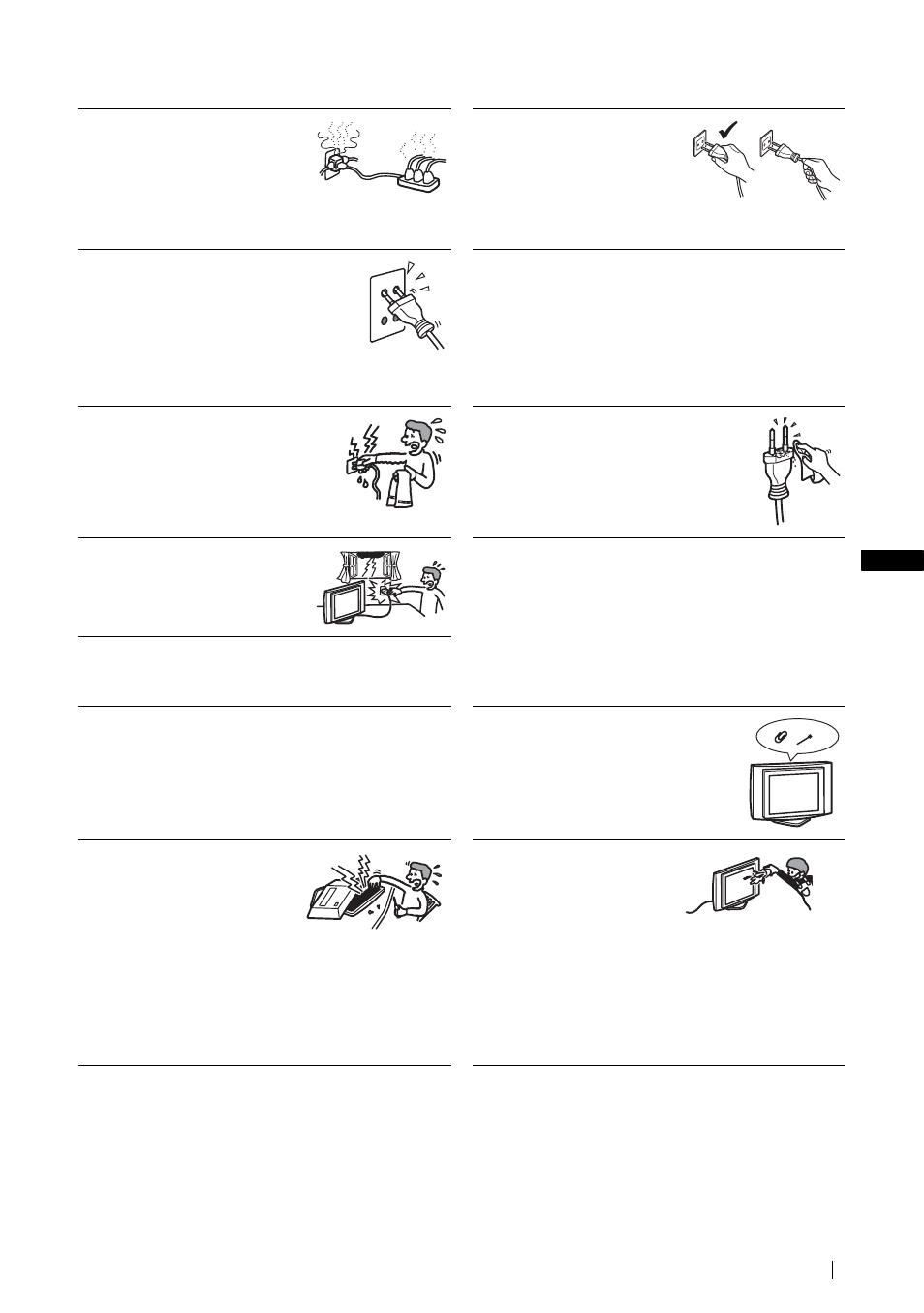 De stromquellen betrieb | Sony KLV-21SG2 User Manual | Page 89 / 292