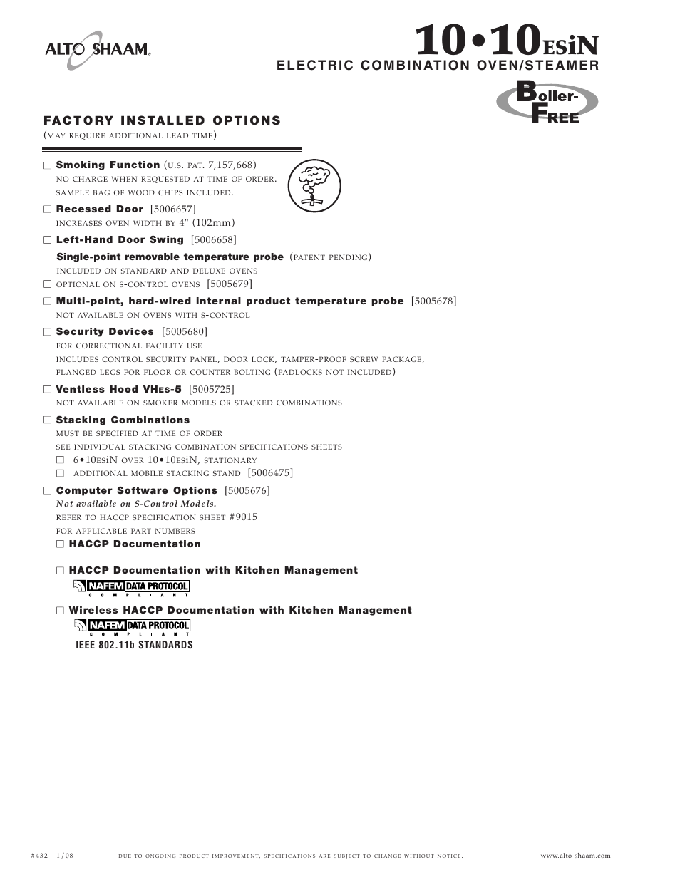Alto-Shaam 1010ESiN User Manual | Page 4 / 6
