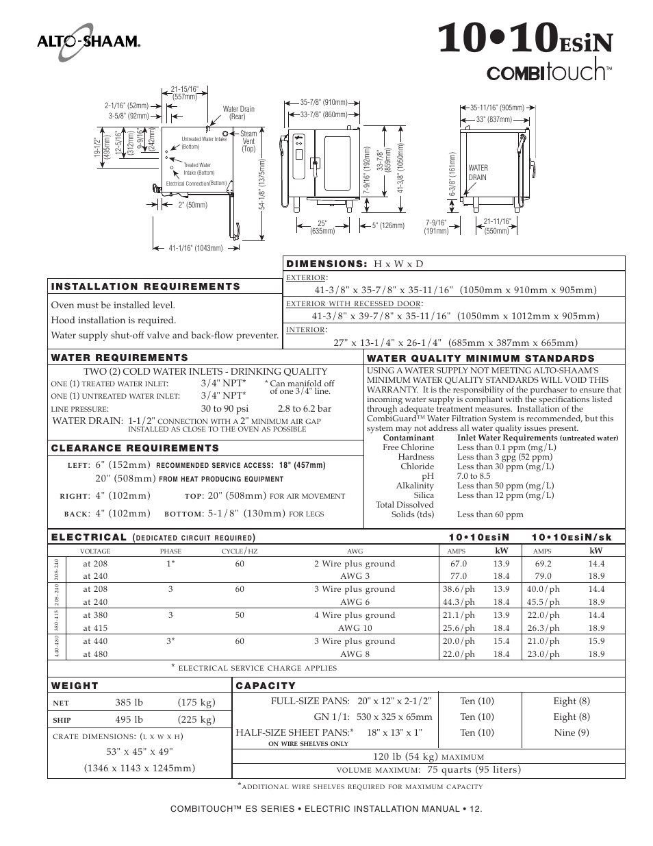 Alto-Shaam COMBITOUCH MN-29245 User Manual | Page 14 / 38