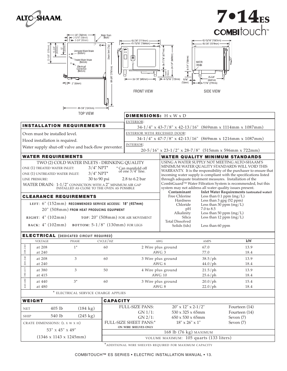Alto-Shaam COMBITOUCH MN-29245 User Manual | Page 15 / 38