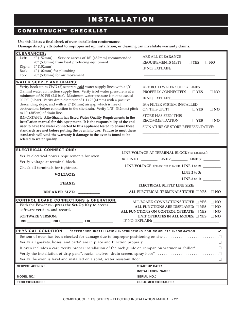 Alto-Shaam COMBITOUCH MN-29245 User Manual | Page 29 / 38