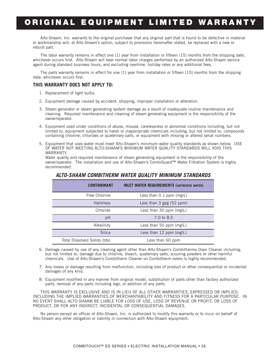Alto-Shaam COMBITOUCH MN-29245 User Manual | Page 37 / 38