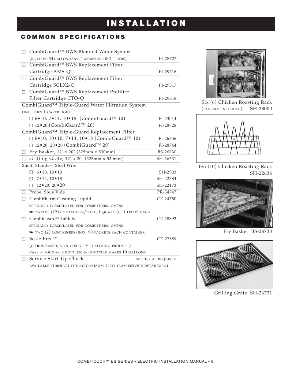 Alto-Shaam COMBITOUCH MN-29245 User Manual | Page 8 / 38