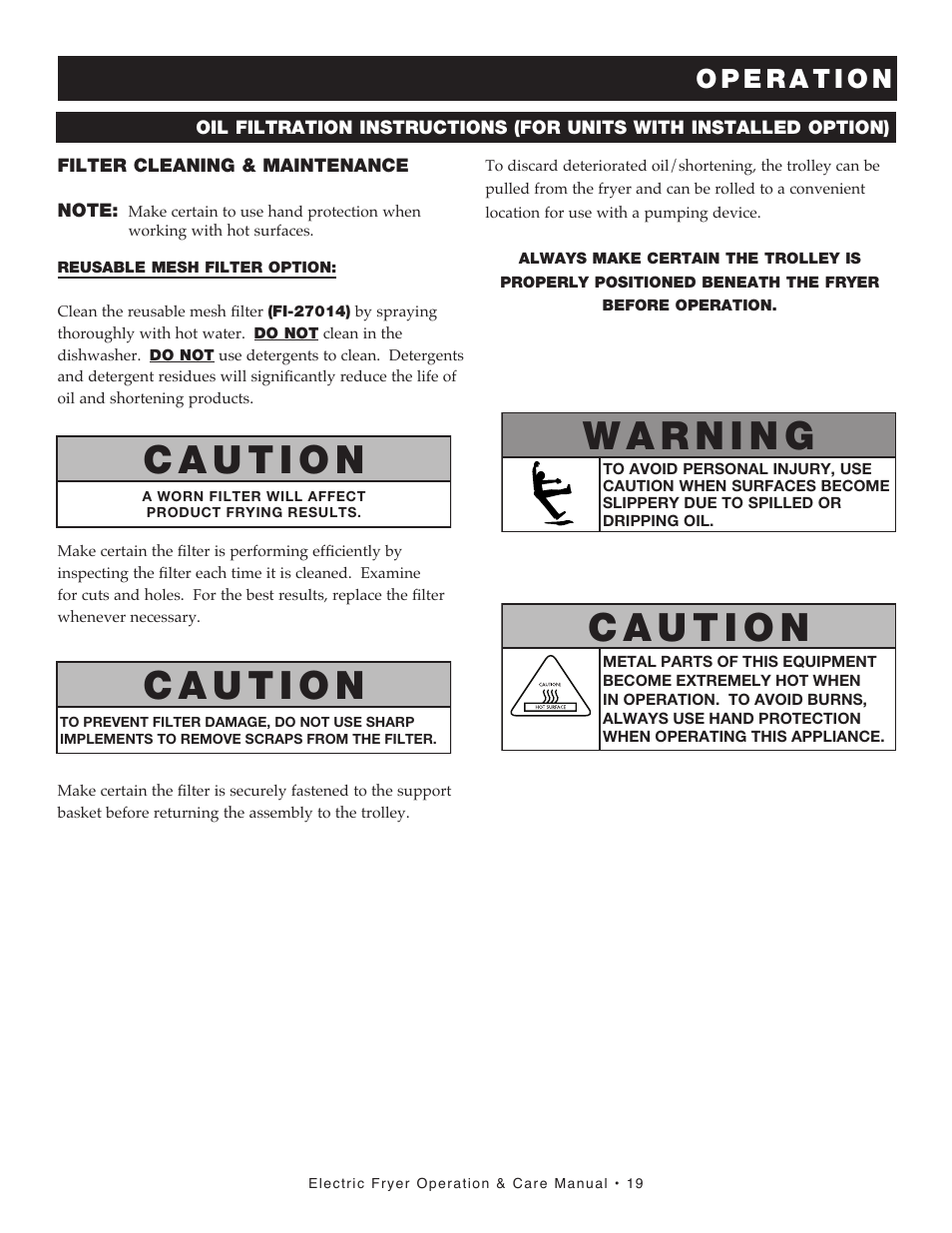 Alto-Shaam FRYTECH SERIES ASF-75E User Manual | Page 21 / 58