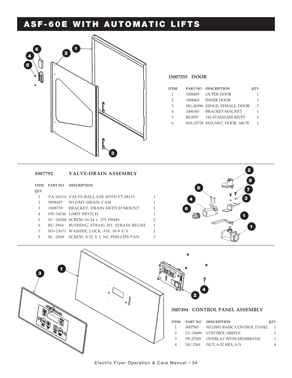 Alto-Shaam FRYTECH SERIES ASF-75E User Manual | Page 36 / 58