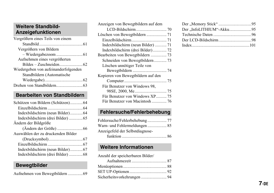Sony DSC-P2 User Manual | Page 109 / 208