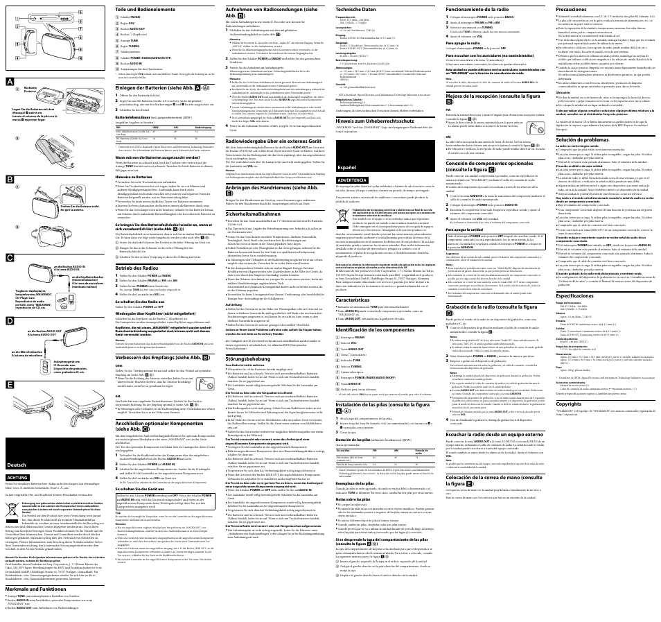 Sony SRF-18 User Manual | Page 2 / 2