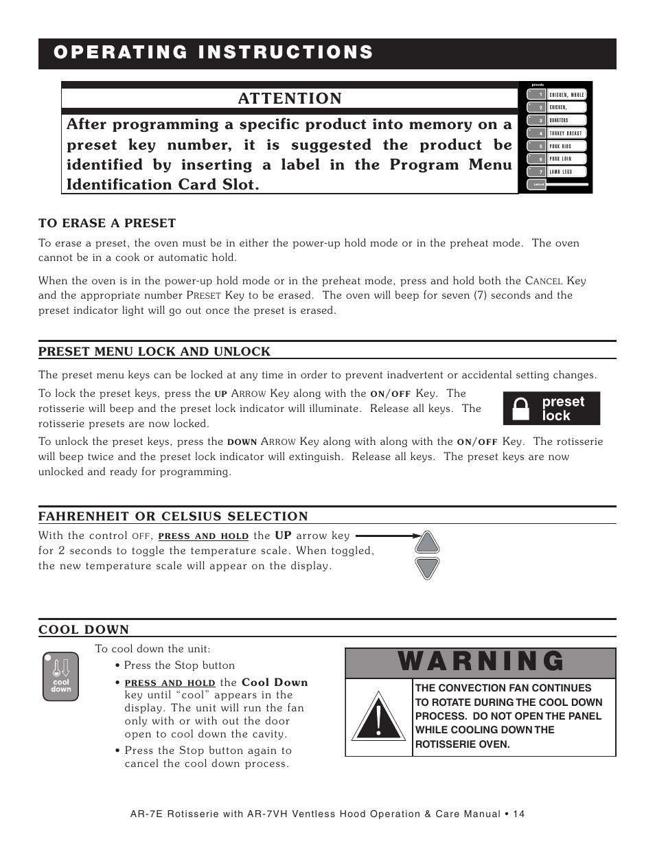 Alto-Shaam AR-7VH User Manual | Page 15 / 46