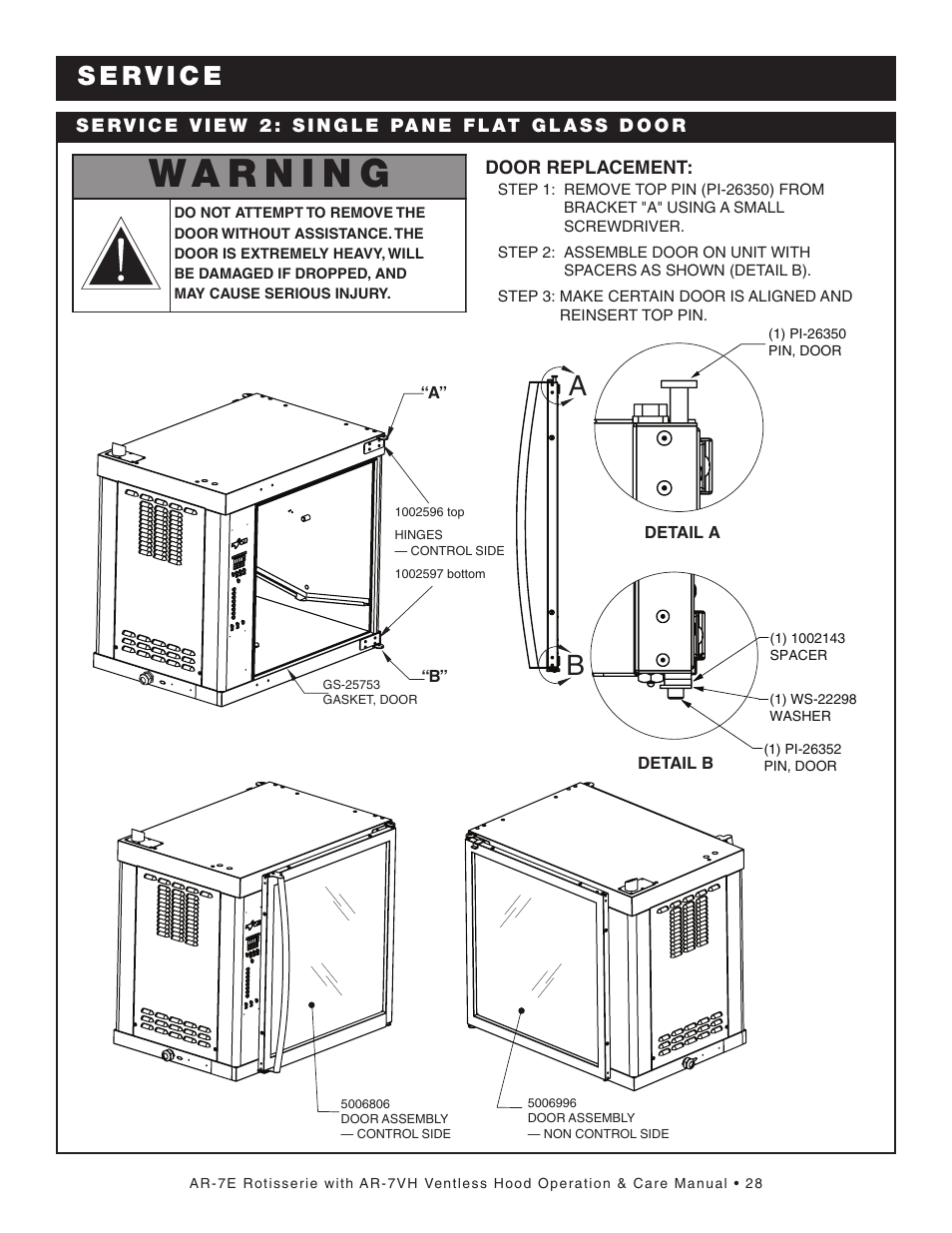Alto-Shaam AR-7VH User Manual | Page 29 / 46