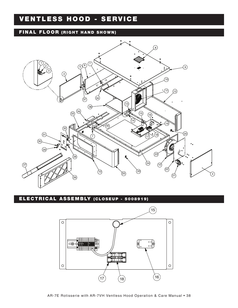 Alto-Shaam AR-7VH User Manual | Page 39 / 46