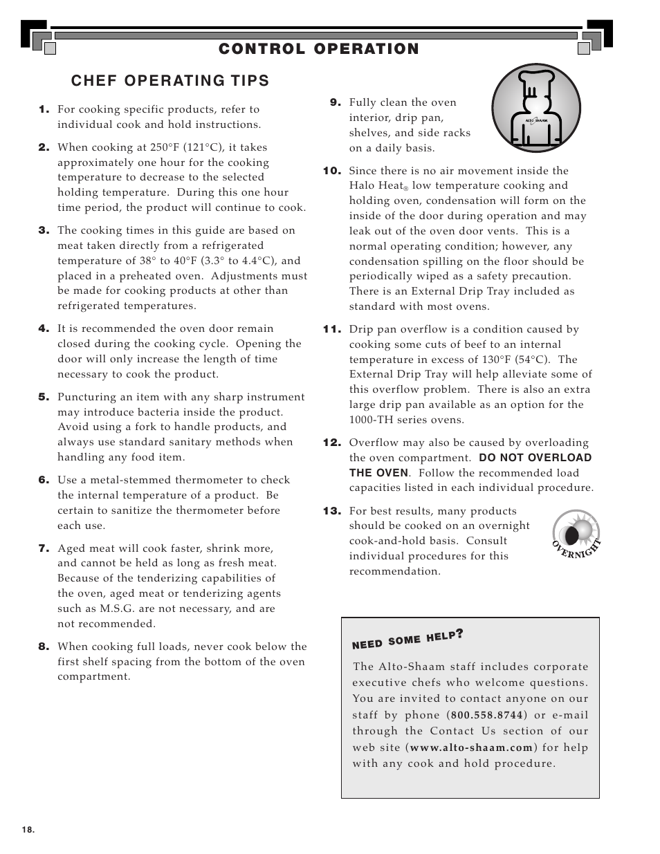 Alto-Shaam ecosmart Electronically Operated Ovens User Manual | Page 20 / 91