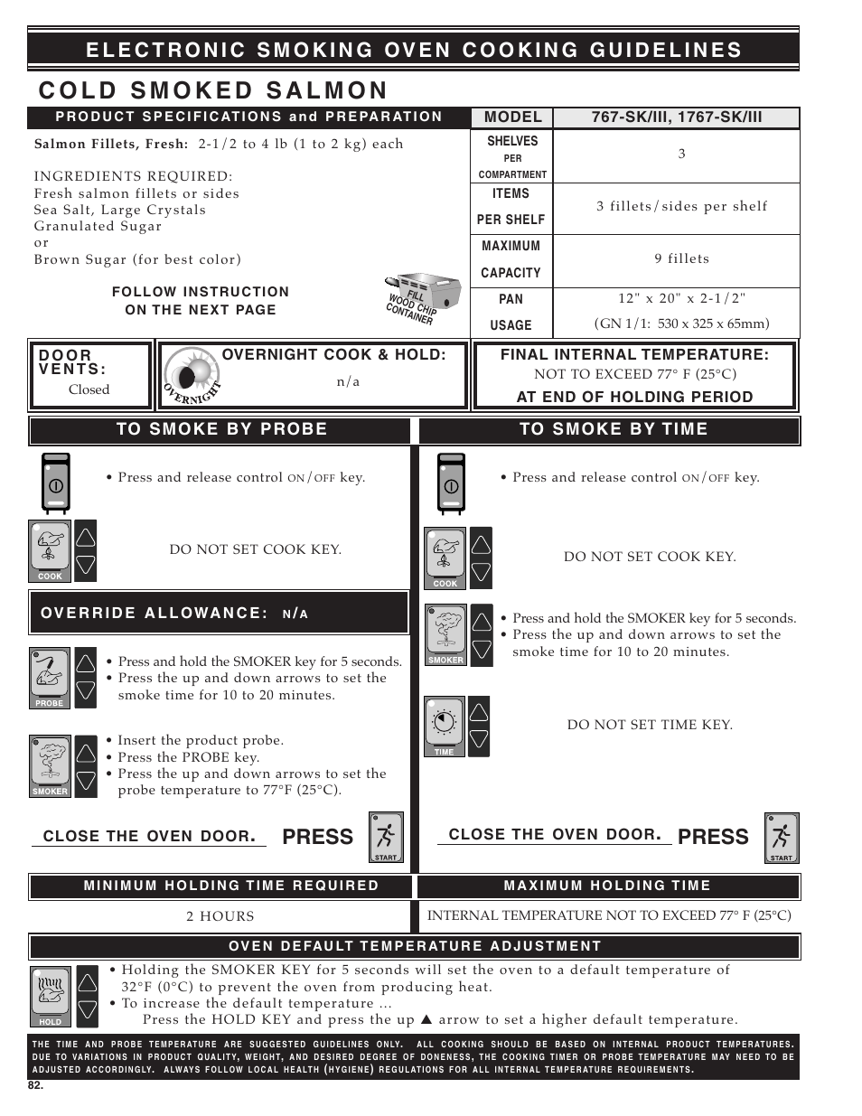 Press | Alto-Shaam ecosmart Electronically Operated Ovens User Manual | Page 84 / 91