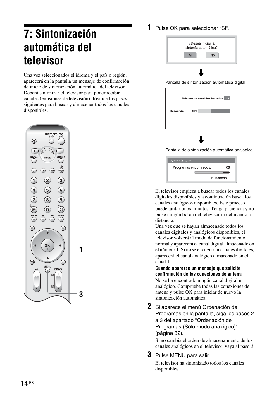 Sintonización automática del televisor, Sintonización automática, Del televisor | 31 m | Sony KDL-W40A11E User Manual | Page 156 / 192