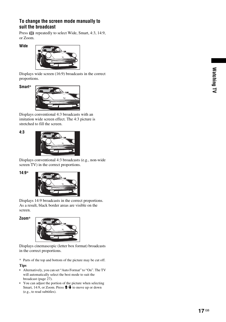 Sony KDL-W40A11E User Manual | Page 17 / 192
