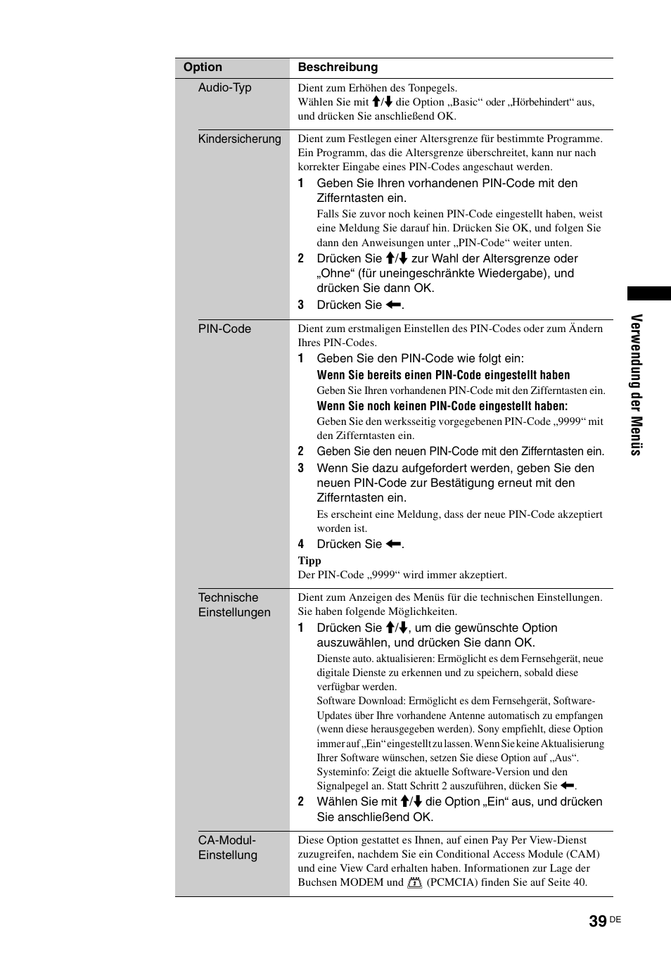 Sony KDL-W40A11E User Manual | Page 85 / 192
