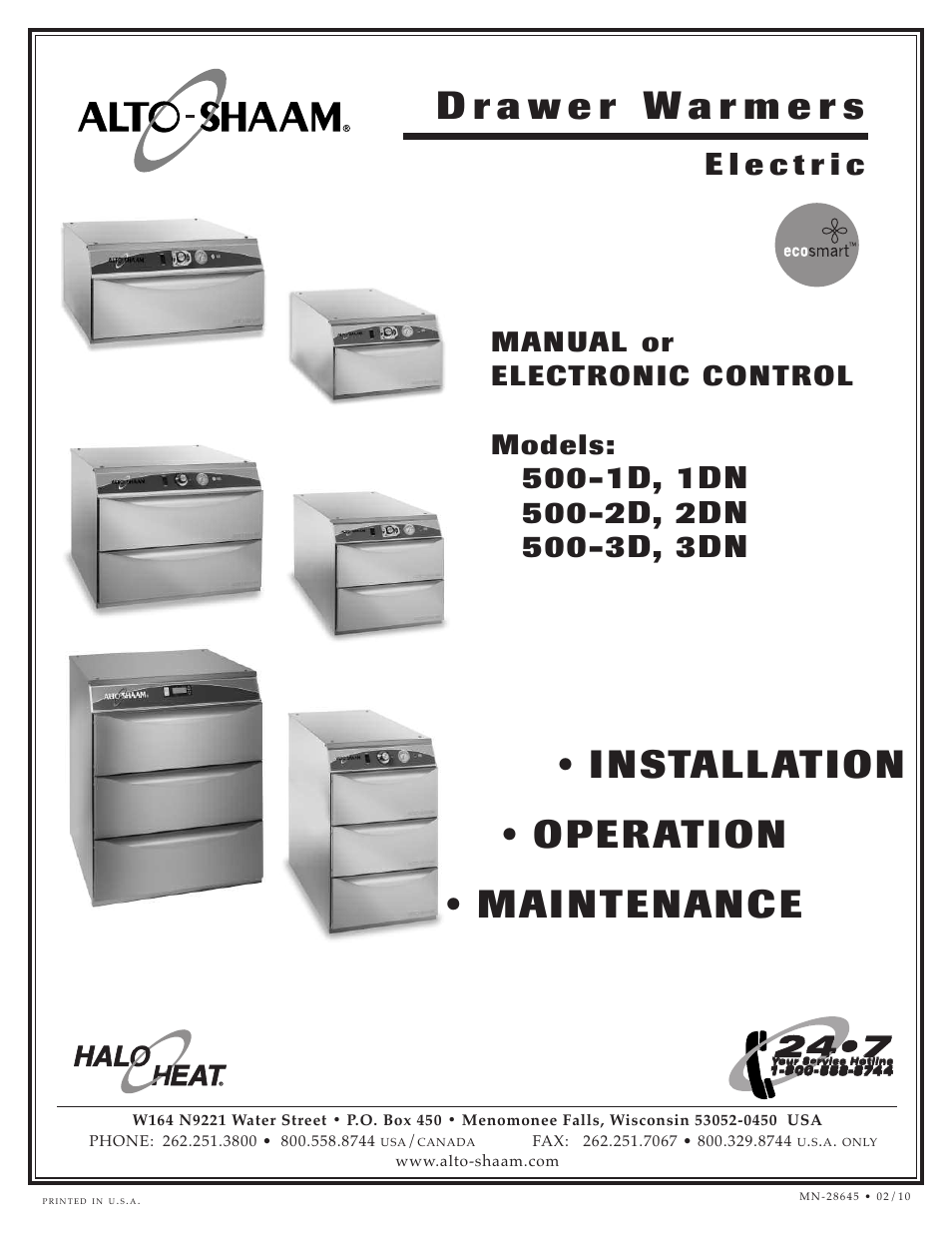 Alto-Shaam 500-2D User Manual | 33 pages
