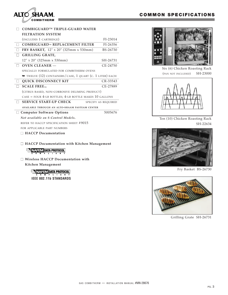 Alto-Shaam 10.20ESG User Manual | Page 5 / 32