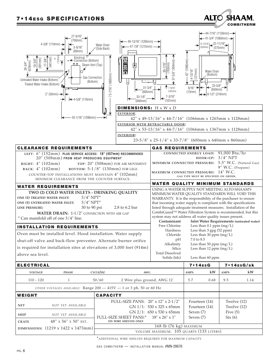 Alto-Shaam 10.20ESG User Manual | Page 8 / 32