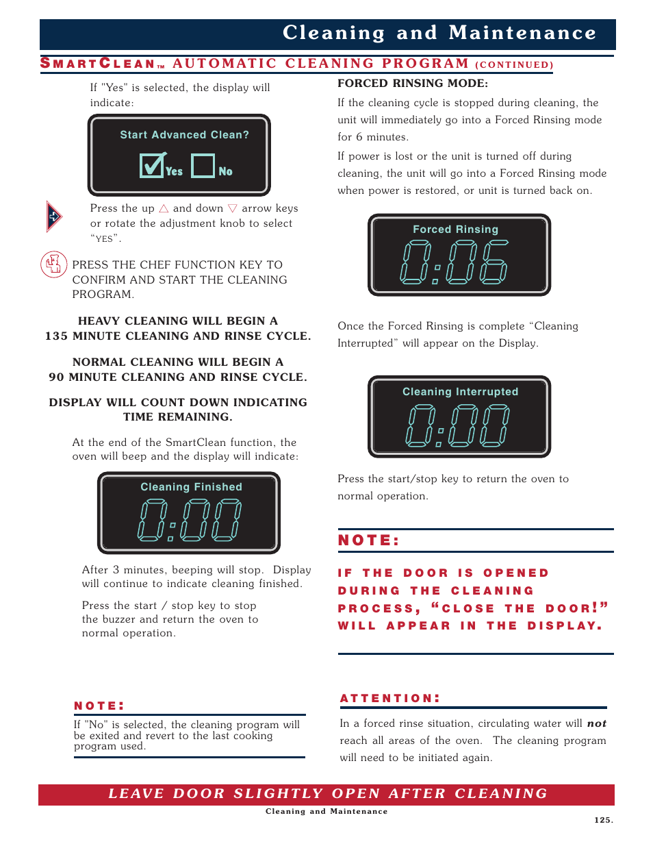 N o t e | Alto-Shaam COMBITHERM 1020 User Manual | Page 128 / 135