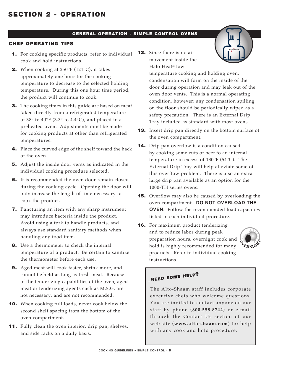 Alto-Shaam MN-29491 User Manual | Page 10 / 48