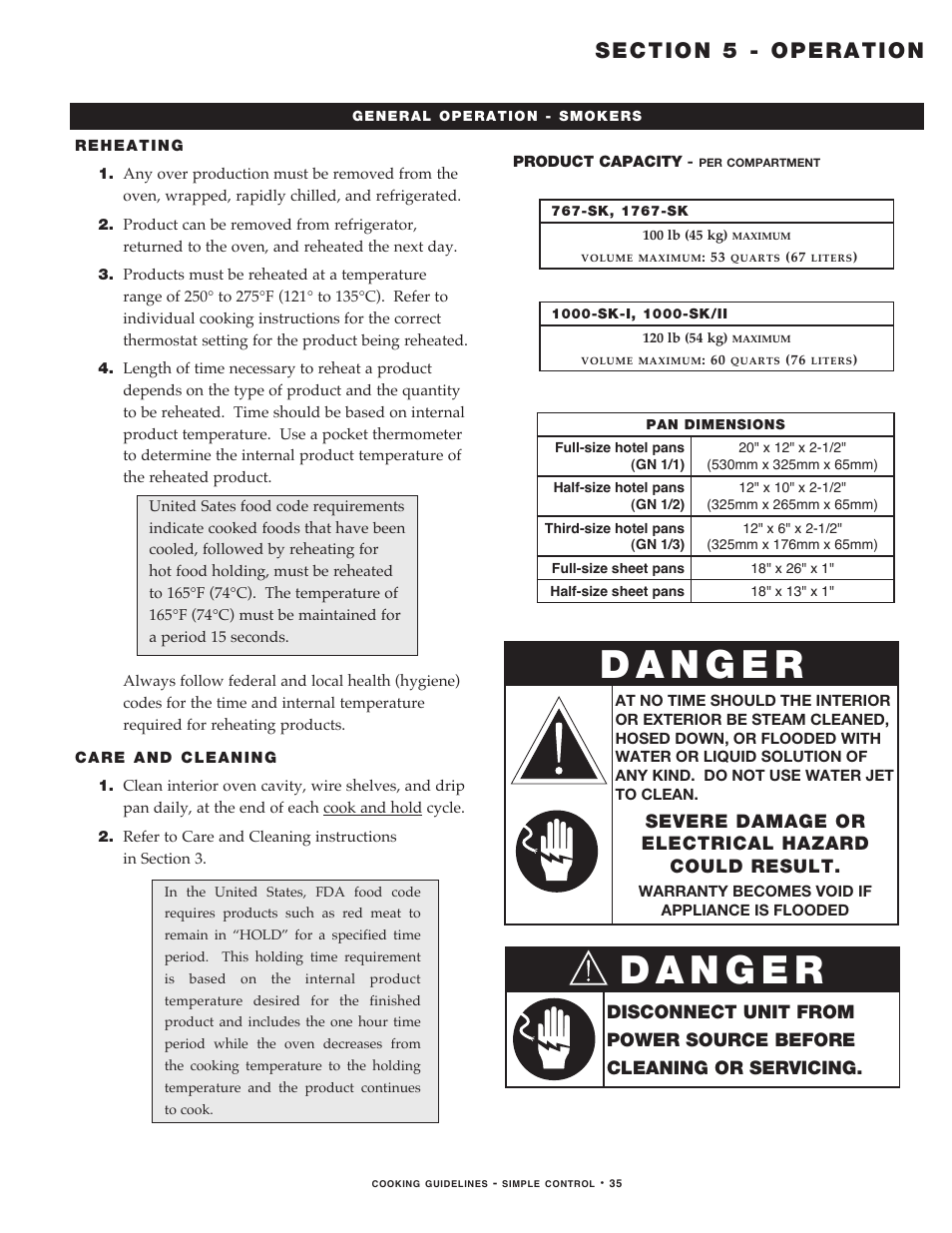Severe damage or electrical hazard could result | Alto-Shaam MN-29491 User Manual | Page 37 / 48
