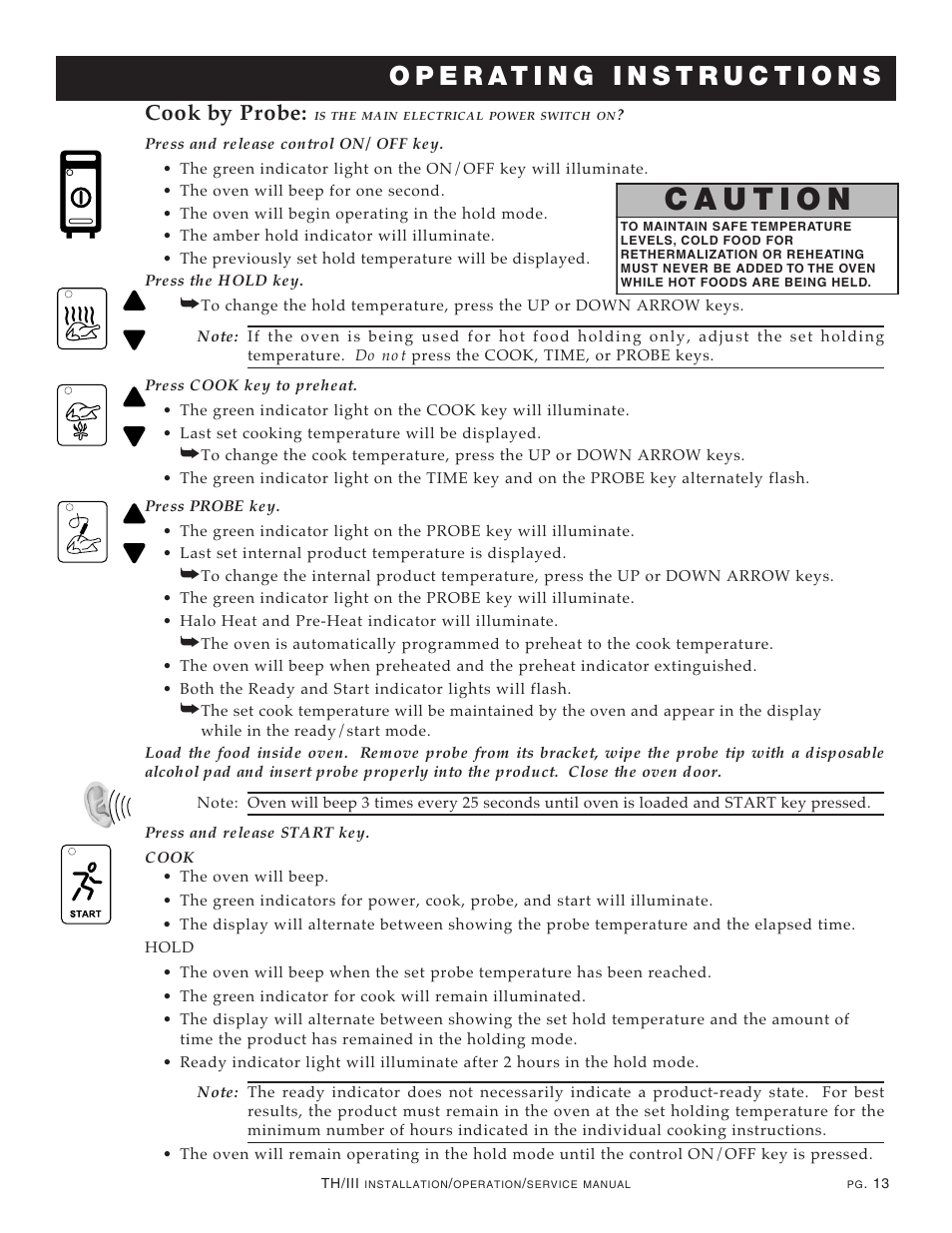 Cook by probe | Alto-Shaam 1200-TH/III User Manual | Page 14 / 32