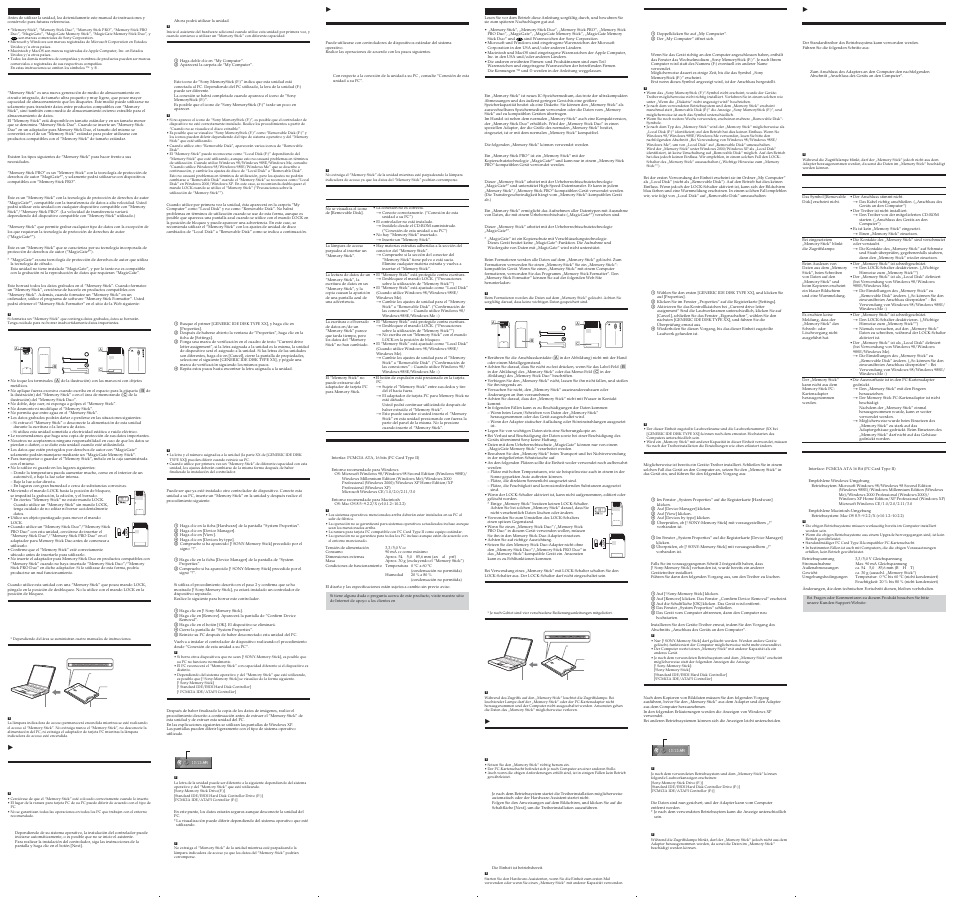 Sony MSAC-PC3 User Manual | Page 2 / 2