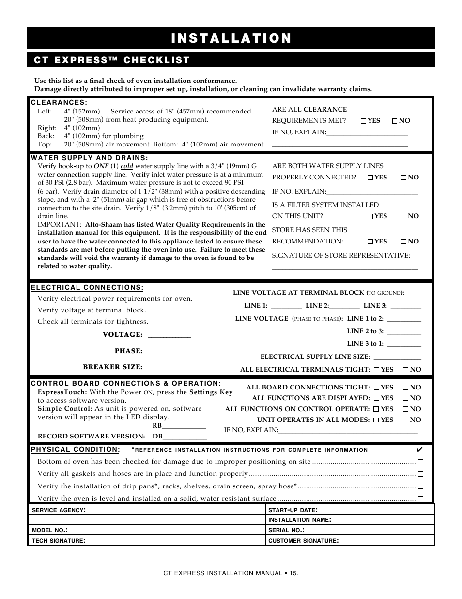 Alto-Shaam Combitherm 4.10ESi User Manual | Page 17 / 24