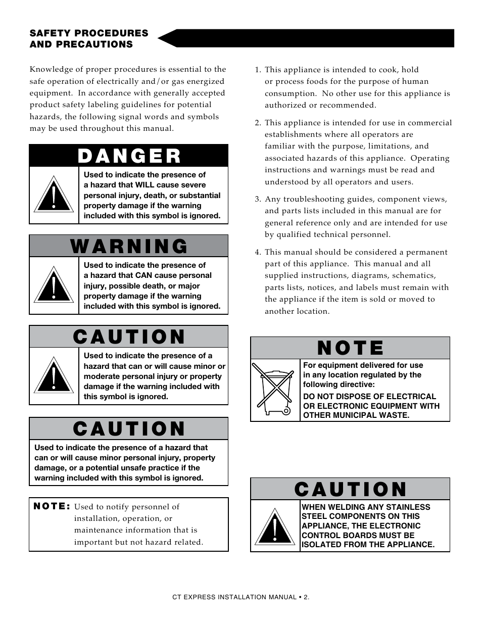 N o t e | Alto-Shaam Combitherm 4.10ESi User Manual | Page 4 / 24