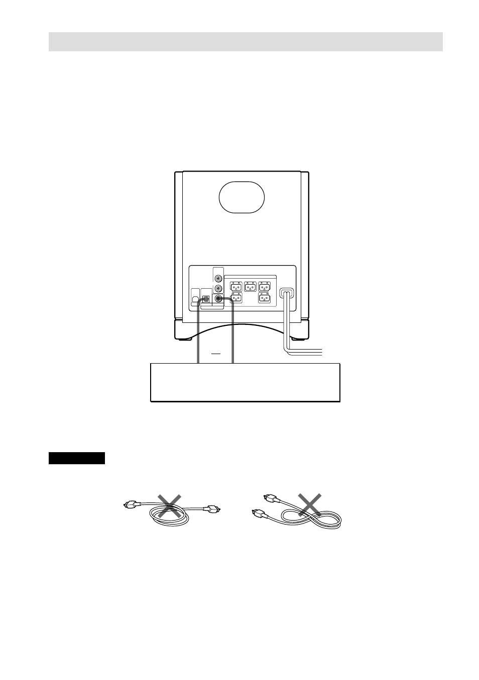 Raccordement aux autres composants, Remarque, Lecteur de dvd, lecteur de cd, etc. ou | Câble numérique optique* câble numérique coaxial | Sony HT-BE1 User Manual | Page 38 / 112