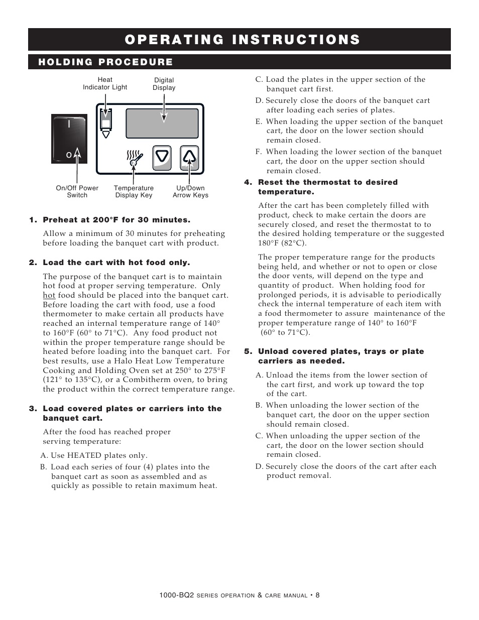 Alto-Shaam 1000-BQ2/128 User Manual | Page 10 / 29