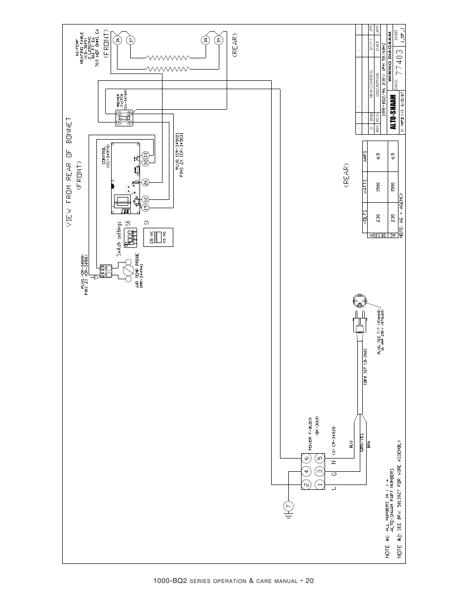 Alto-Shaam 1000-BQ2/128 User Manual | Page 22 / 29