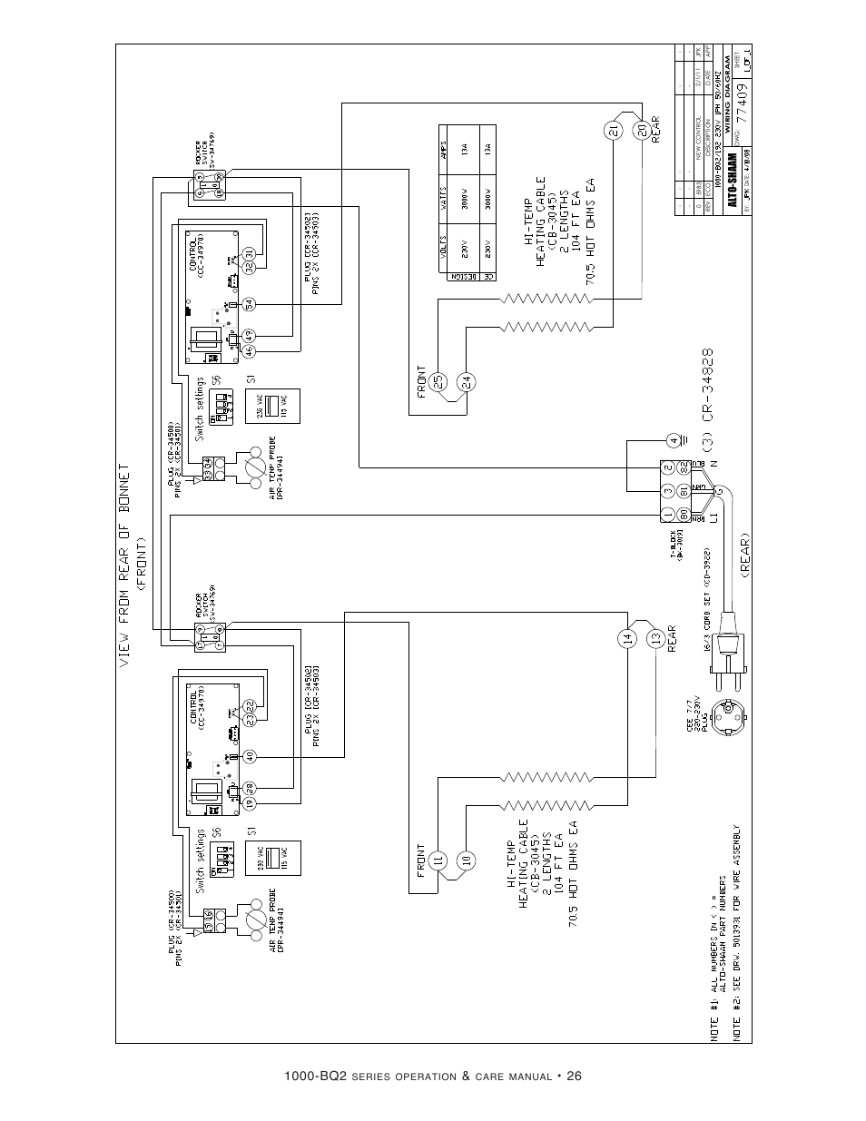 Alto-Shaam 1000-BQ2/128 User Manual | Page 28 / 29