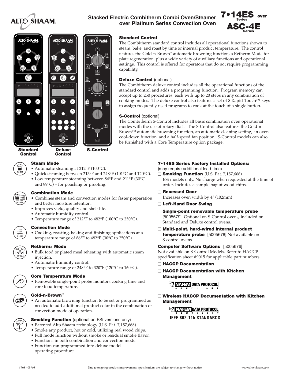 7•14es, Asc-4e | Alto-Shaam 7.14ES over User Manual | Page 4 / 4