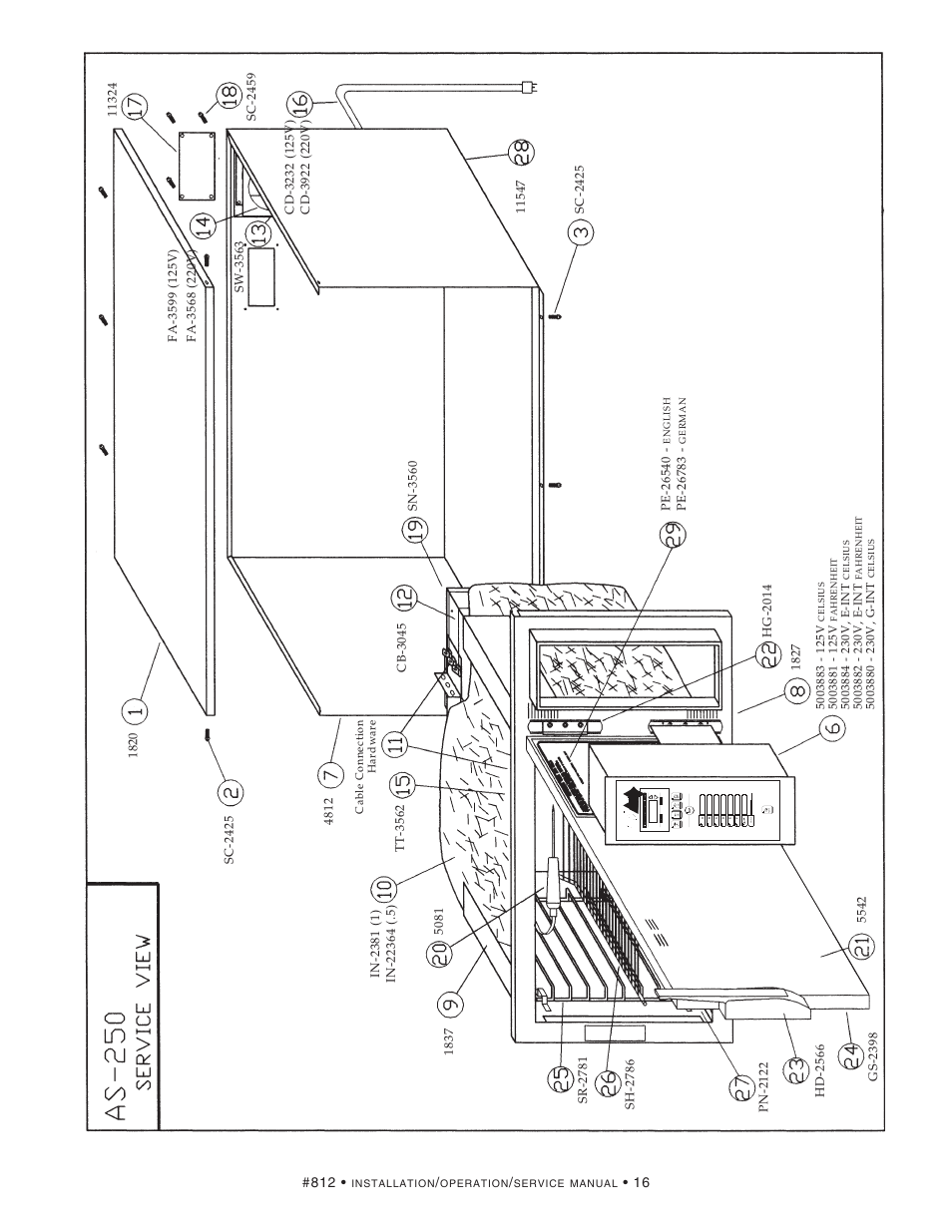 Alto-Shaam AS-250 User Manual | Page 18 / 21