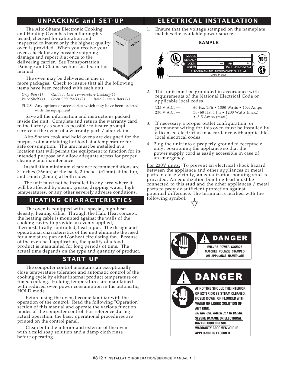 Alto-Shaam AS-250 User Manual | Page 3 / 21