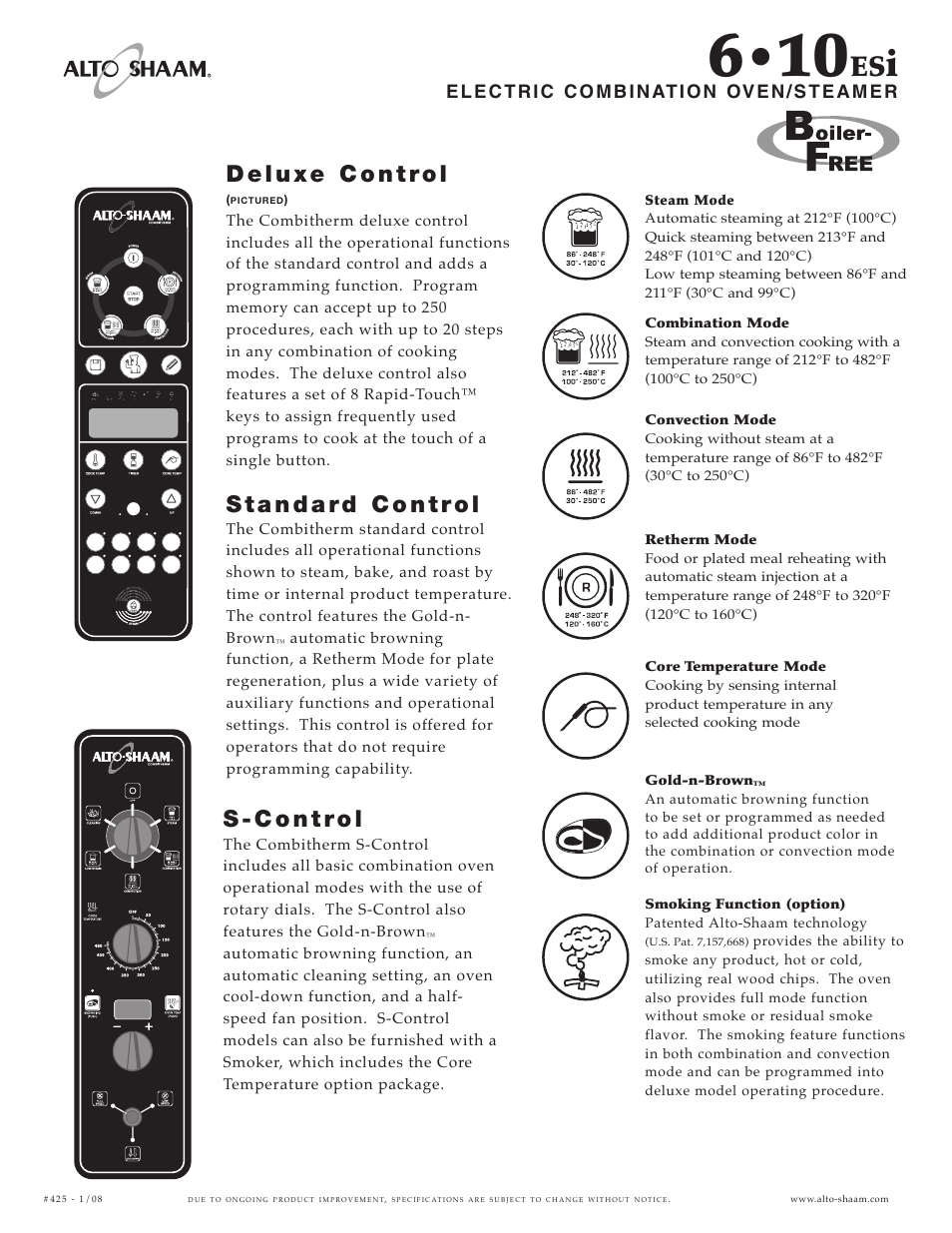 Alto-Shaam 610ESi User Manual | Page 3 / 6