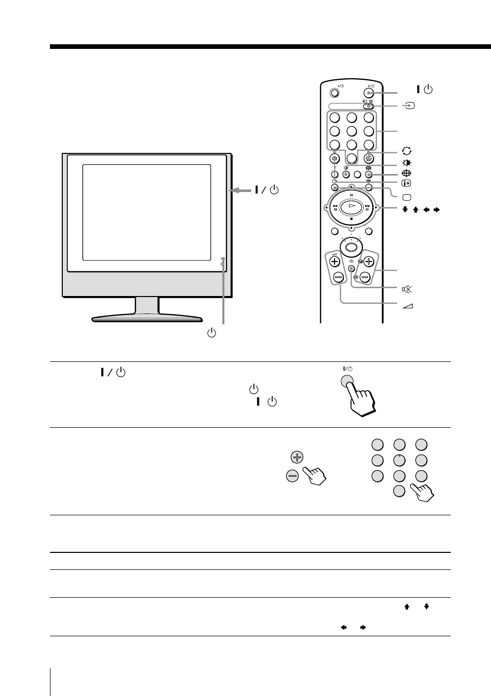 Watching the tv, Additional tasks | Sony KLV-15SR1 User Manual | Page 12 / 88