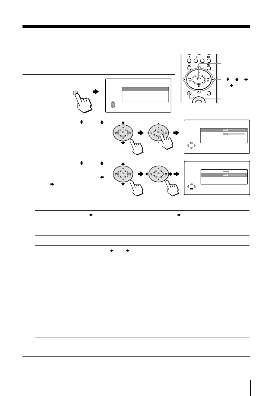 Ändern der einstellungen im menü “ton, Ändern der einstellungen im menü, So schalten sie zum normalen fernsehbild zurück | Drücken sie menu, Ok v / v / b / b menu | Sony KLV-15SR1 User Manual | Page 49 / 88