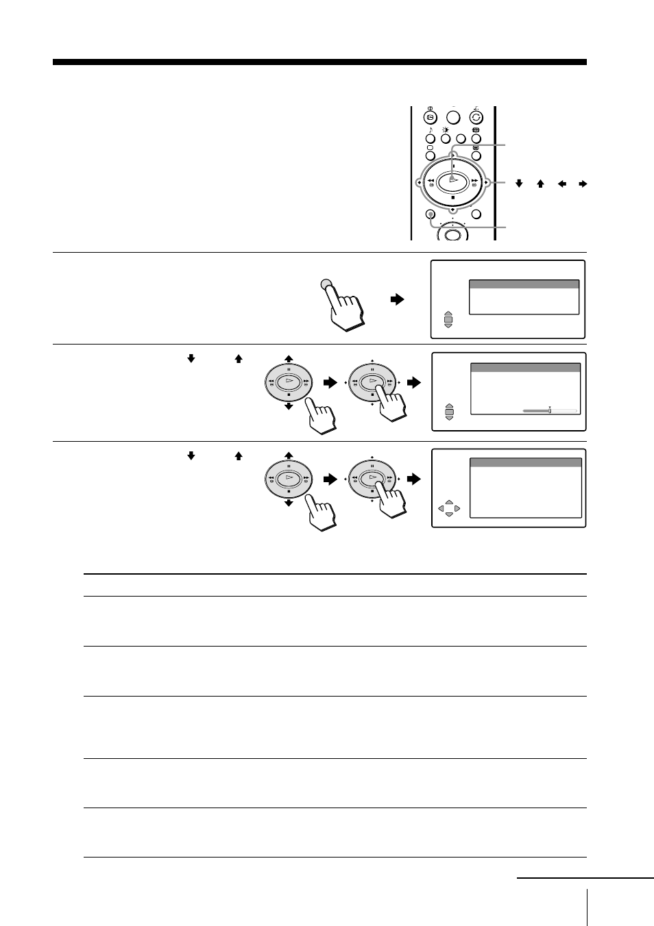 Ändern der einstellungen im menü “einstellungen, Ändern der einstellungen im menü, Einstellungen | Drücken sie menu, Ok v / v / b / b menu, Ändern der einstellungen des fernsehgeräts (menü), Fortsetzung | Sony KLV-15SR1 User Manual | Page 51 / 88