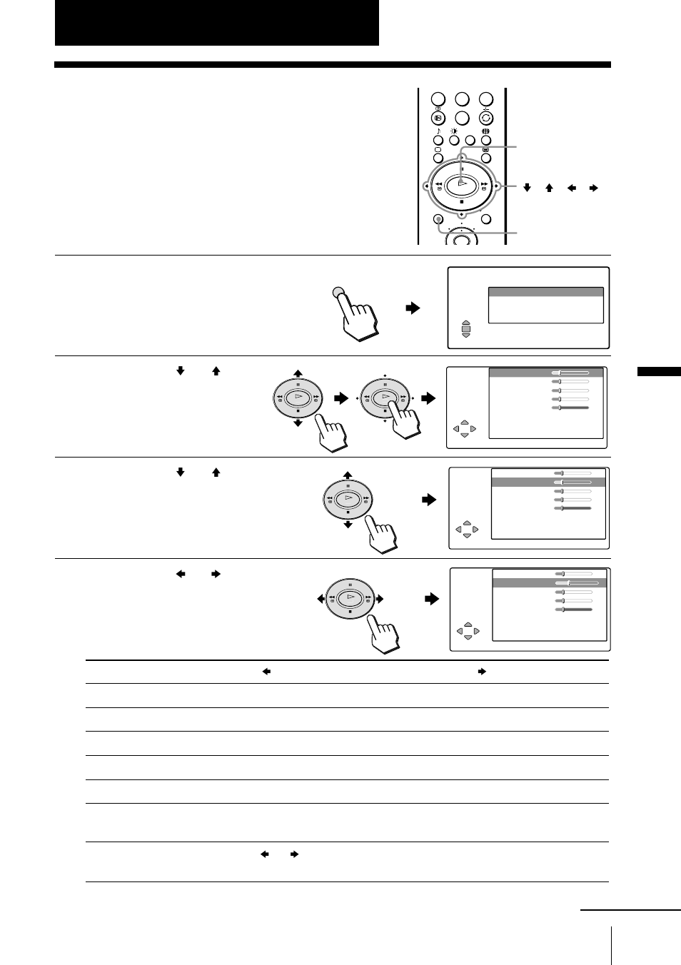 Ajustement des réglages (menu), Ajustement du réglage “image, Appuyez sur menu | Ok v / v / b / b menu, Suite | Sony KLV-15SR1 User Manual | Page 75 / 88