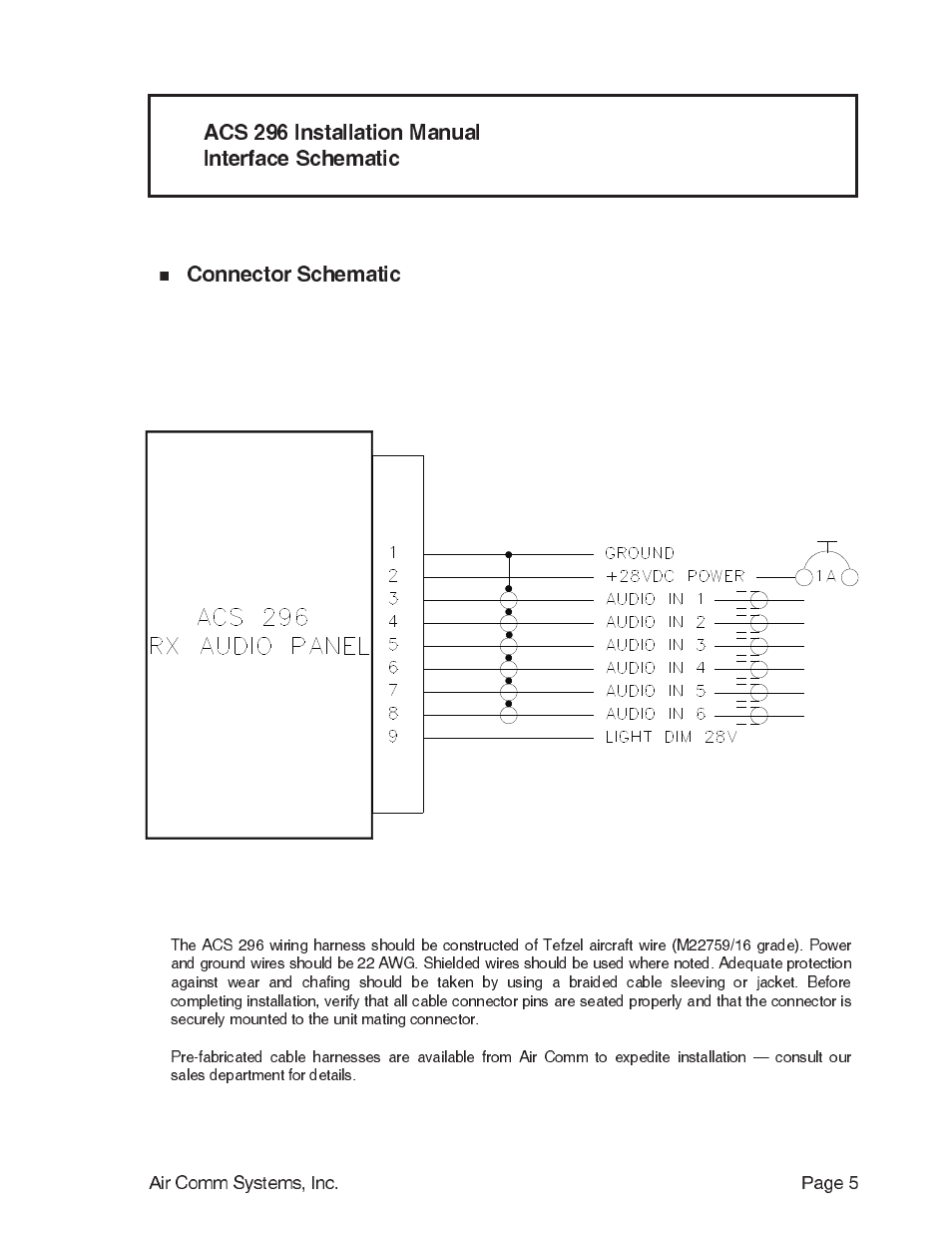 Air Comm Systems ACS 296 User Manual | Page 5 / 7