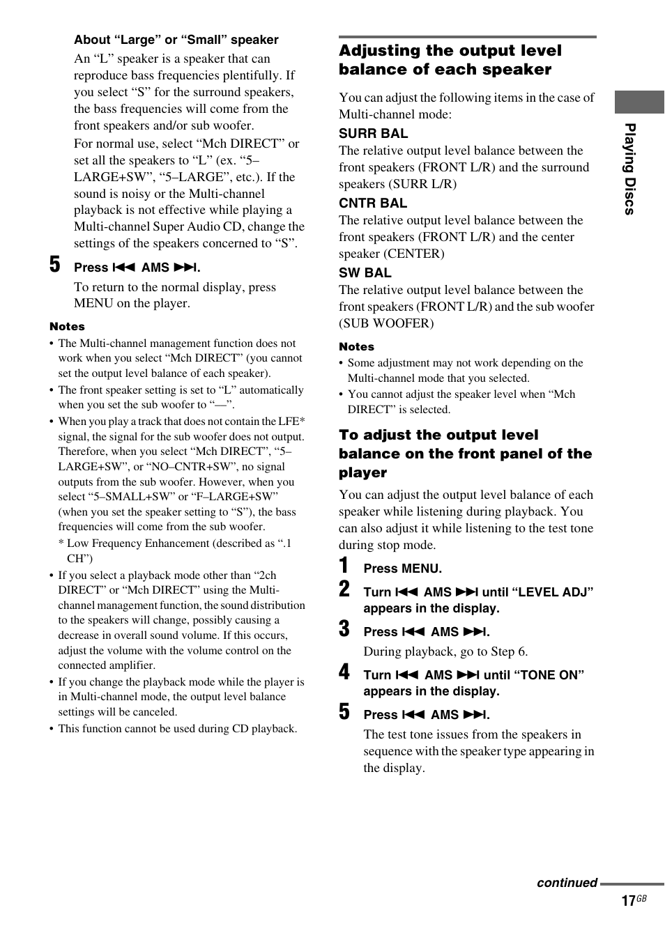 Sony SCD-XA1200ES User Manual | Page 17 / 104