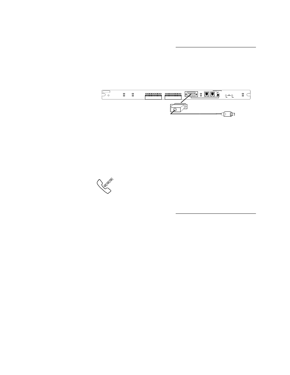 Figure 9 connecting to the hub, Figure 10 macintosh modem port symbol, Page 18 | Rs 232 din-8 to mac | Asante Technologies 2072 User Manual | Page 19 / 46